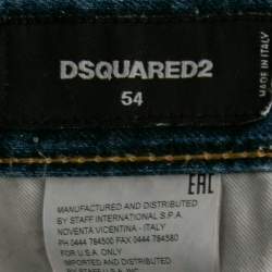 Pre Owned Dsquared2 Blue Distressed Denim Classic Kenny Twist Fit Jeans XXL