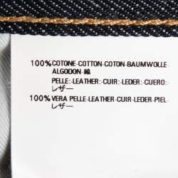 Pre Owned Dsquared2 Navy Blue Cotton Distressed Jeans S