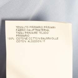 Pre Owned Dsquared2 Blue Cotton Button Front Shirt L