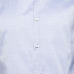Pre Owned Dsquared2 Blue Cotton Tailor Dean Classic Fit Shirt L