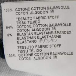 Pre Owned Dsquared2 Navy Blue Cotton & Rib Knit Inset Shorts M