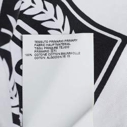 Dsquared2 White Cotton Logo Print Button Front Shirt XS