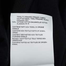 Pre Owned Dsquared2 Black Cotton Logo Embroidered Shirt S