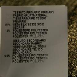 Pre Owned Dsquared2 Gold Silk Waist Coat M