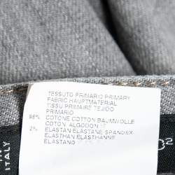 Pre Owned Dsquared2 Grey Distressed Denim Slim Fit Jeans M