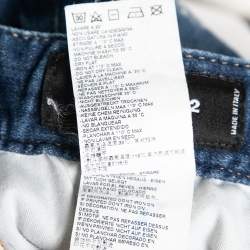 Pre Owned Dsquared2 Blue Distressed Denim Sexy Twist Jeans XXXL Waist 37