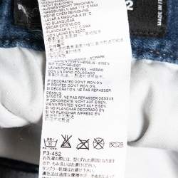 Pre Owned Dsquared2 Blue Distressed Denim Sexy Twist Jeans XXXL Waist 37