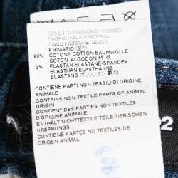 Pre Owned Dsquared2 Blue Distressed Denim Sexy Twist Jeans XXXL Waist 37