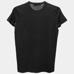 Dsquared2 Black Kiss Band Print Cotton T-Shirt XS