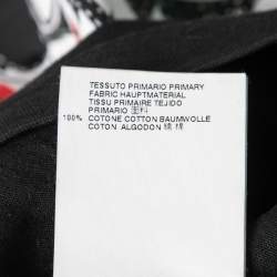 Dsquared2 Black Kiss Band Print Cotton T-Shirt XS