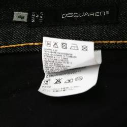 Dsquared2 Black Denim Paint Splash Jeans M Waist 36"
