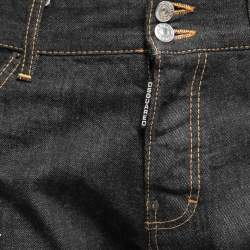 Dsquared2 Black Denim Paint Splash Jeans M Waist 36"