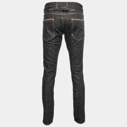 Dsquared2 Black Denim Paint Splash Jeans M Waist 36"