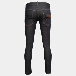 Pre Owned Dsquared2 Dark Blue Denim Slim Fit Jeans Waist 36"