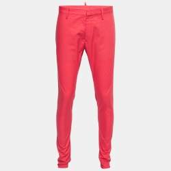 Dsquared2 Coral Pink Cotton Trousers M