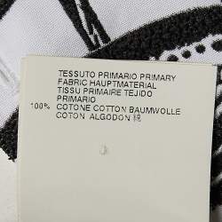 Dsquared2 White Skull Stars Texture Printed Cotton Button Front Shirt XL
