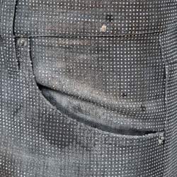 Dsquared2 Grey Distressed Studded Denim Slim Fit Jeans M Waist 34"