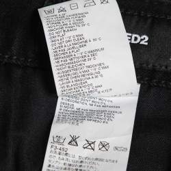 Dsquared2 Black Distressed Denim Skinny Jeans M Waist 34"