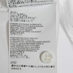 Dsquared2 White Cotton Button Front Shirt XL