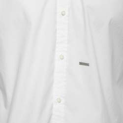 Dsquared2 White Cotton Button Front Shirt XL