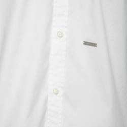 Dsquared2 White Cotton Button Front Shirt XL