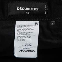 DSquared2 Black Denim Bermuda Shorts M