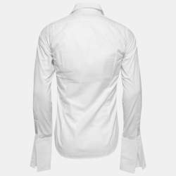 Dsquared2 White Cotton Tuxedo Shirt S