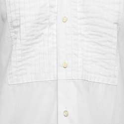 Dsquared2 White Cotton Tuxedo Shirt S