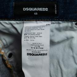 Dsquared2  Blue Distressed Denim Classic Kenny Twist Jeans M Waist 34"