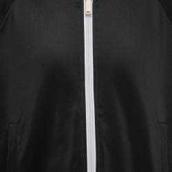 Dsquared2 Black Jersey Side Stripe Detail Zip-Up Jacket XL