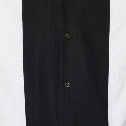 Pre Owned Dsquared2 Monochrome Cotton Paneled Gathered Sleeve Detail Shirt XL