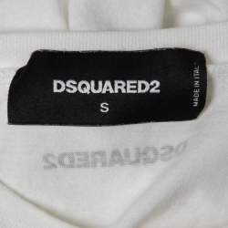 Dsquared2 White I'M a Dubai Icon Print Cotton Crew NecK T-Shirt S