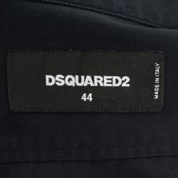 Dsquared2 Black Cotton Pocket Detailed Button Front Shirt XS