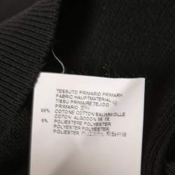 Dsquared2 Black Neon Motif Stretch Knit Crew Neck Jumper S