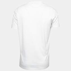Dsquared2 White Punk Print Cotton Chic Dan Fit T-Shirt L