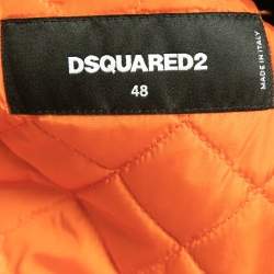 Dsquared2 Green Nylon Zip Detail Bomber Jacket M