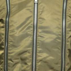 Dsquared2 Green Nylon Zip Detail Bomber Jacket M