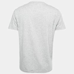 Dsquared2 Grey Cotton Logo Print Crewneck T-Shirt XL