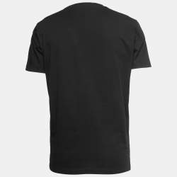 Dsquared2 Black Icon Monotone Print Cotton Cool Fit T-Shirt L