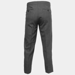 Dsquared2 Grey Pinstriped Wool Formal Pants XL