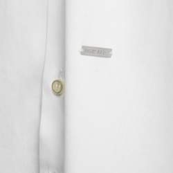 Dsquared2 White Cotton Button Front Full Sleeve Shirt S