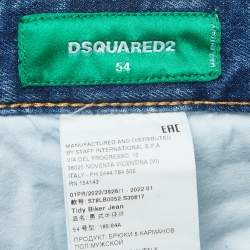 Dsquared2 Blue Washed & Distressed Denim Jeans XXL Waist 38"