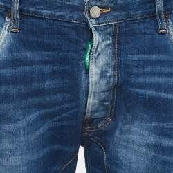 Dsquared2 Blue Washed & Distressed Denim Jeans XXL Waist 38"