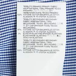 Dsquared2 Blue/Multicolor Colorblock Cotton Layered Shirt L