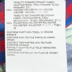 Dsquared2 Multicolor Mixed Print Viscose Short Sleeve Shirt M