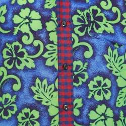 Dsquared2 Multicolor Mixed Print Viscose Short Sleeve Shirt M