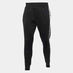 Dsquared2 Black Logo Print Knit Joggers S