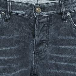 Dsquared2 Grey Distressed Denim Skinny Jeans M Waist 34"