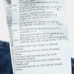 Pre Owned Dsquared2 Blue Distressed Denim Dan Skinny Jeans M Waist 34"