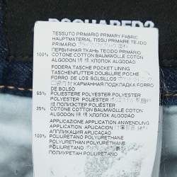 Dsquared2 Blue Washed Painted Effect Denim Jeans M Waist 32"